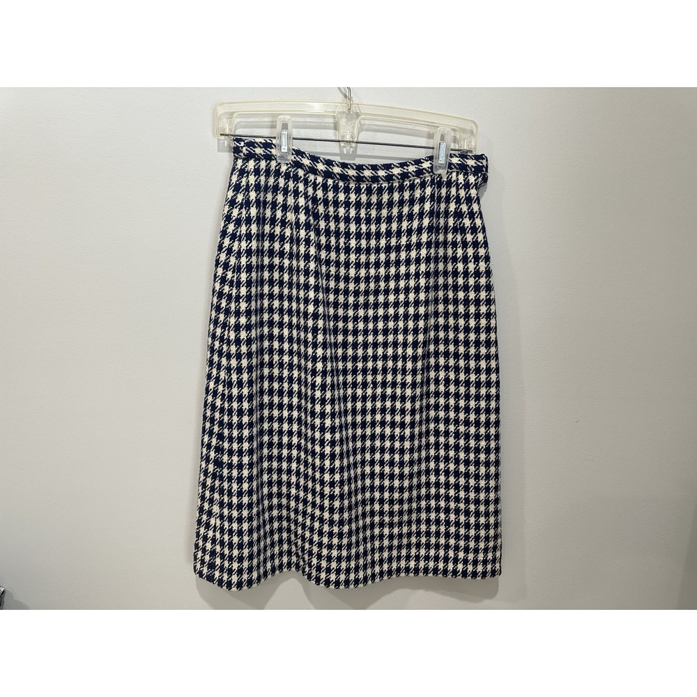 Vintage Donegal Handwoven Tweed Suit Colette Modes Dublin Wool Houndstooth Sz 12 - Picture 11 of 15